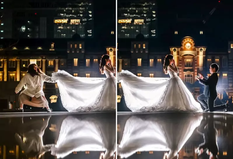 完璧な結婚式の写真についての真実: 成功した結婚式の写真の裏には、協力してくれる熱心な撮影アシスタントがいる | ZhaiZhai News