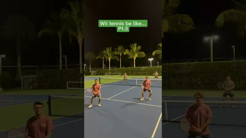 ネット民は「Wii Sports Tennis」の実写ゲーム画面を再現、統一感のあるリズム感が面白い | ZhaiZhai News