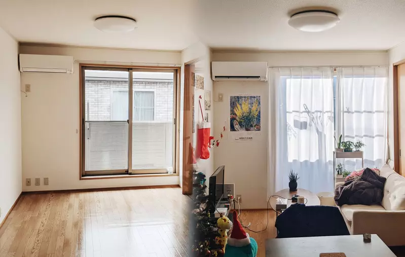 「恋人と3年間暮らした結果」は、部屋の毎年の変化を記録し、二人が愛の巣で過ごす時間を体現する。